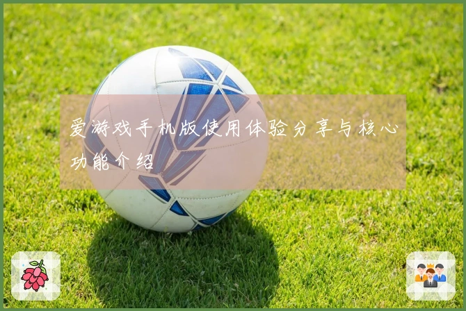 爱游戏手机版使用体验分享与核心功能介绍